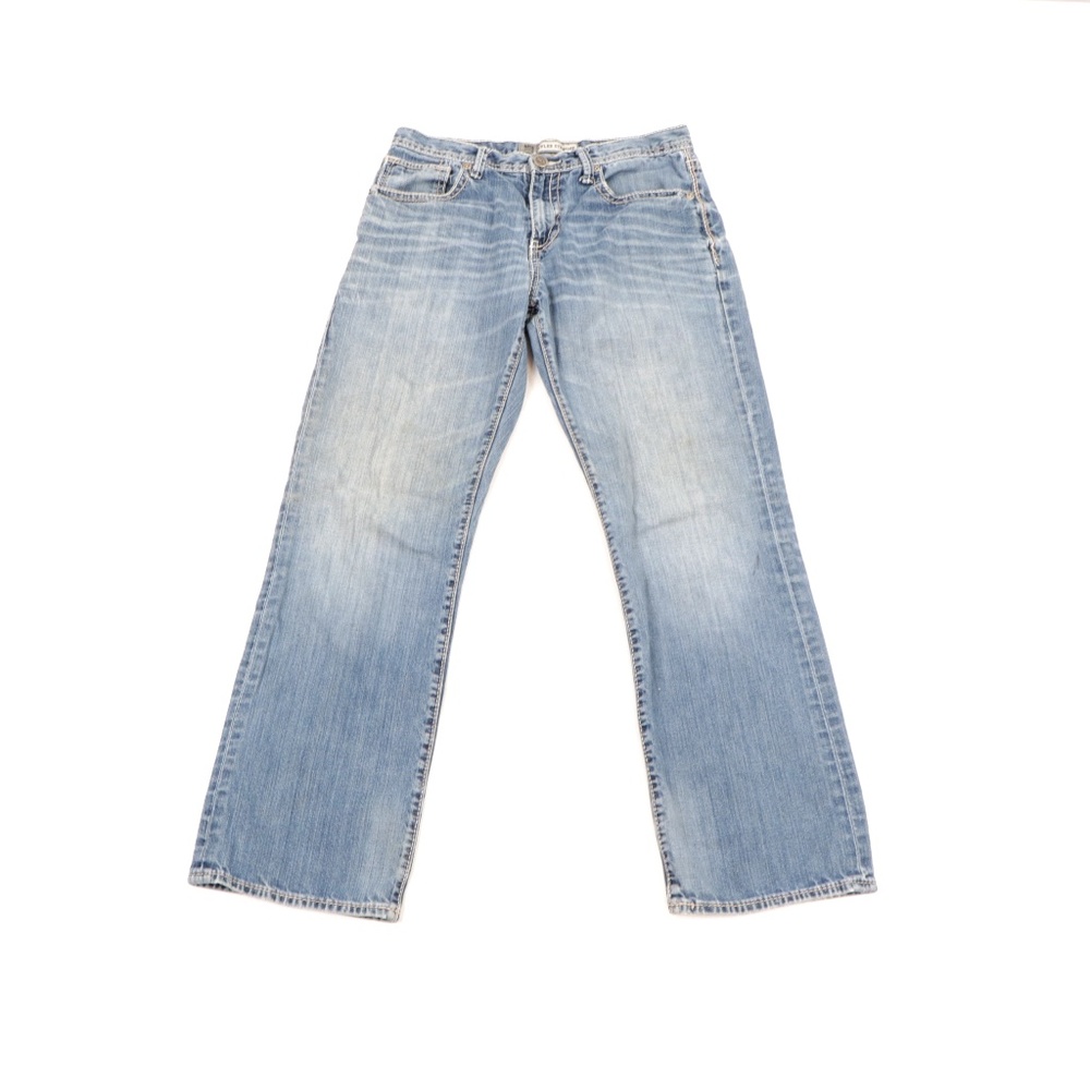 BKE Buckle Tyler Straight Leg Thick Stitch Jeans